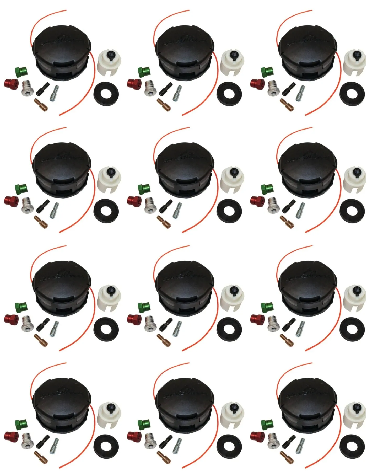 (12 Pack) Echo Speed Feed 400 Trimmer Head w/ Adapters For Other Brands 99944200907