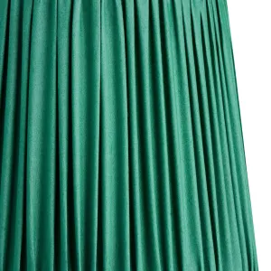 14cm tall tapered gathered lampshade in jade taj silk