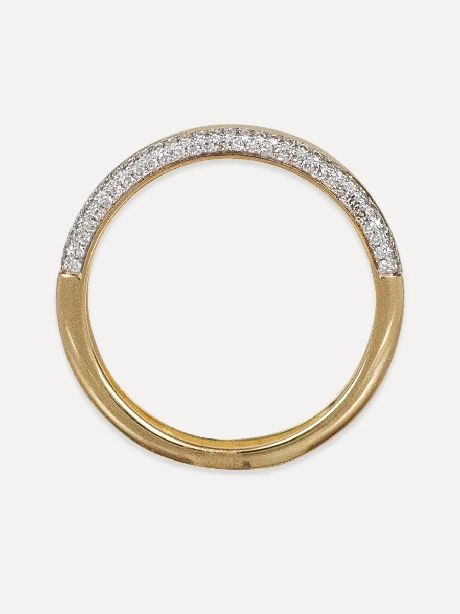 14K Diamond Duo Ring