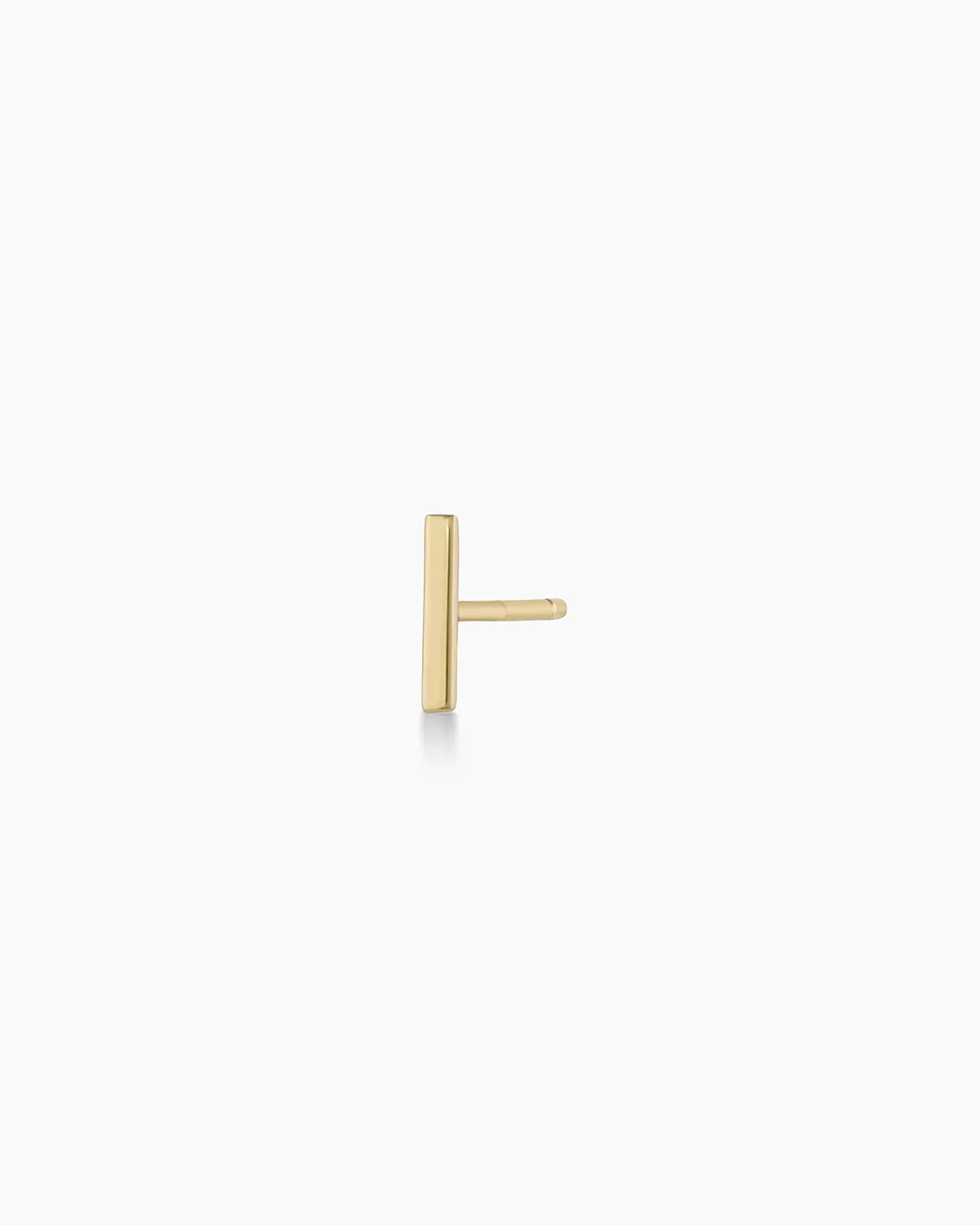 14k Gold Rose Bar Studs