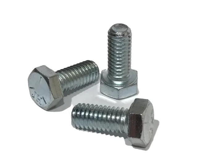 1/4" Coarse Thread Grade 5 Hex Cap Screws Zinc Plated Bolts