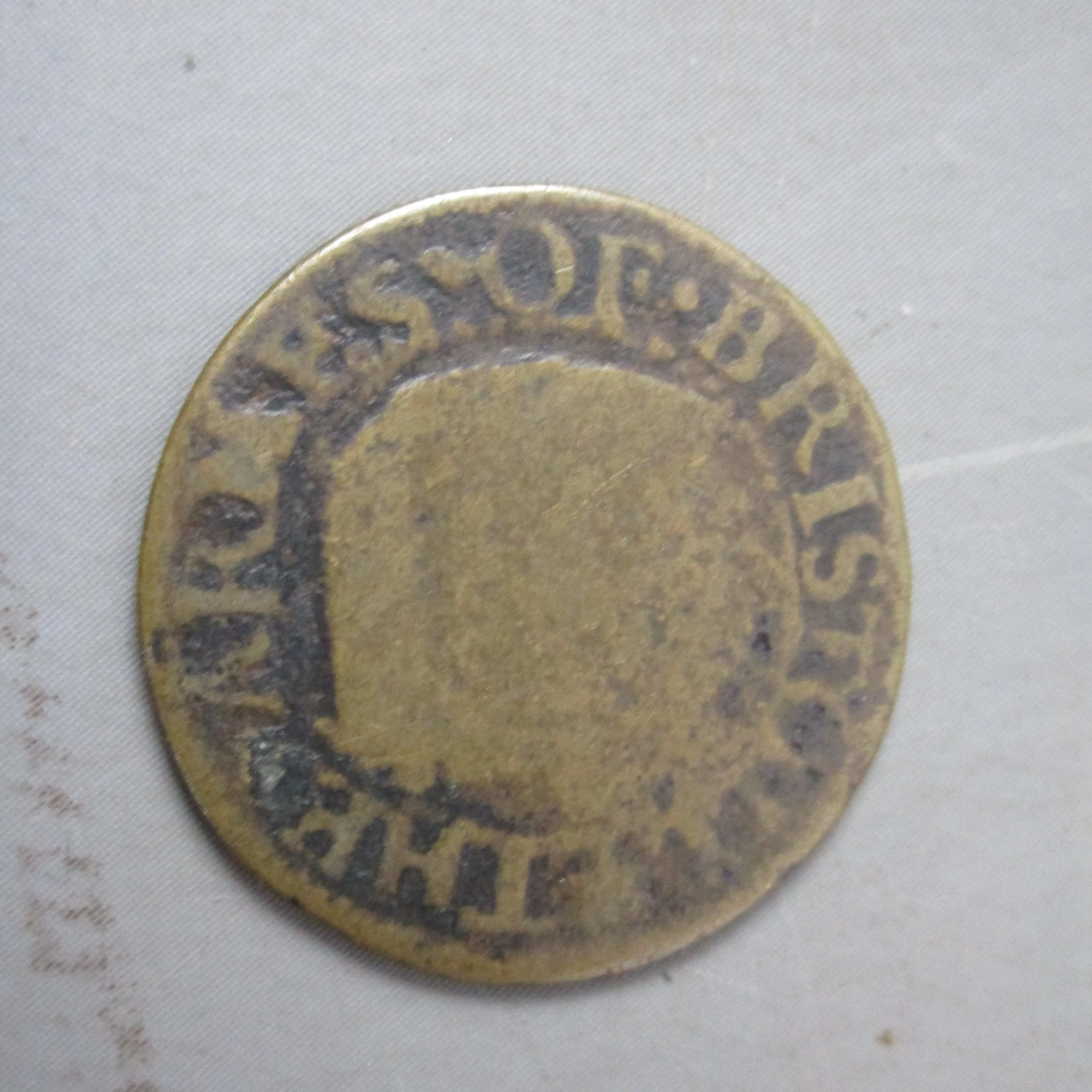 17th Century Bristol Trading Token C.B Dated 1652