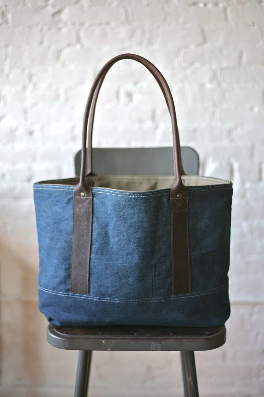 1940's era Denim & Work Apron Carryall