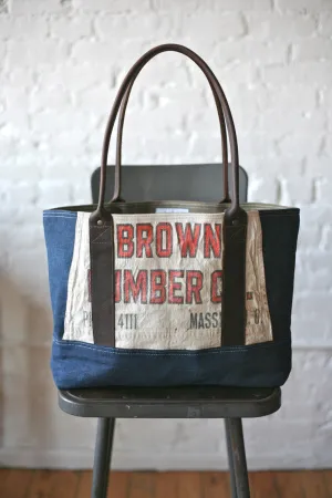 1940's era Denim & Work Apron Carryall