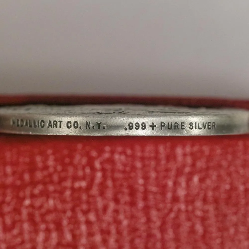 1972 .999 Silver Medallic Art Co. Hawaii Volcanos National Parks Medal - 39mm