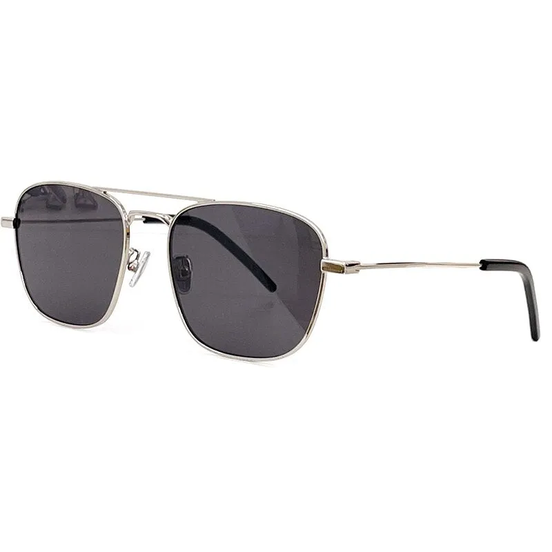 2023 Retro Style Square High-Grade Alloy Sunglasses Gradient Lens Sunglasses Metal Frame Luxury Sunglasses