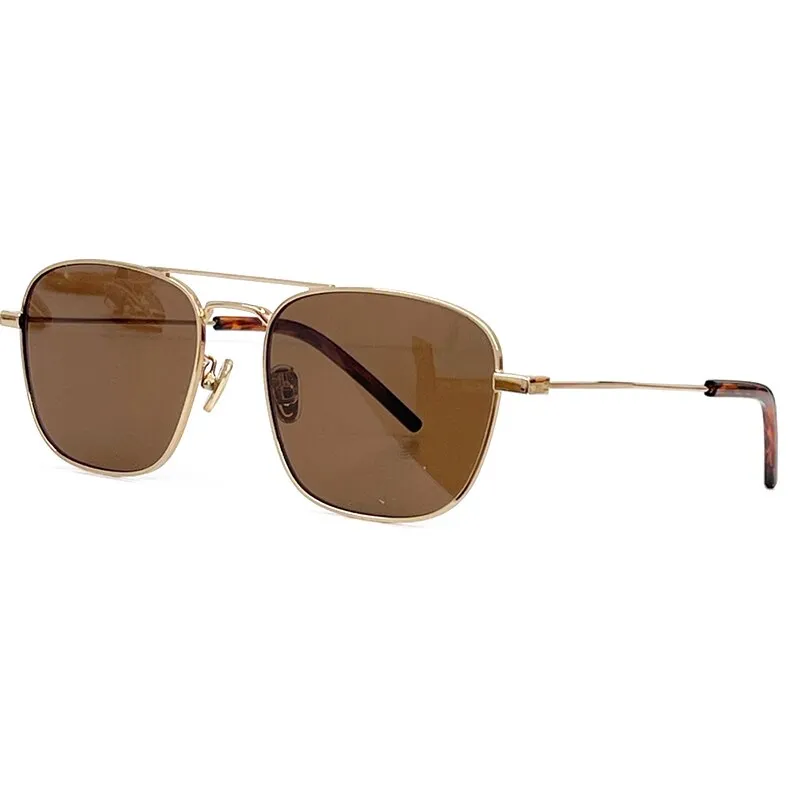 2023 Retro Style Square High-Grade Alloy Sunglasses Gradient Lens Sunglasses Metal Frame Luxury Sunglasses