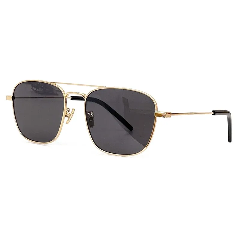 2023 Retro Style Square High-Grade Alloy Sunglasses Gradient Lens Sunglasses Metal Frame Luxury Sunglasses