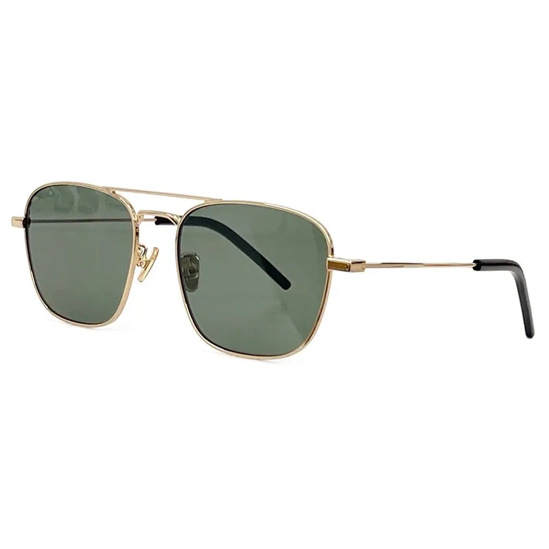 2023 Retro Style Square High-Grade Alloy Sunglasses Gradient Lens Sunglasses Metal Frame Luxury Sunglasses