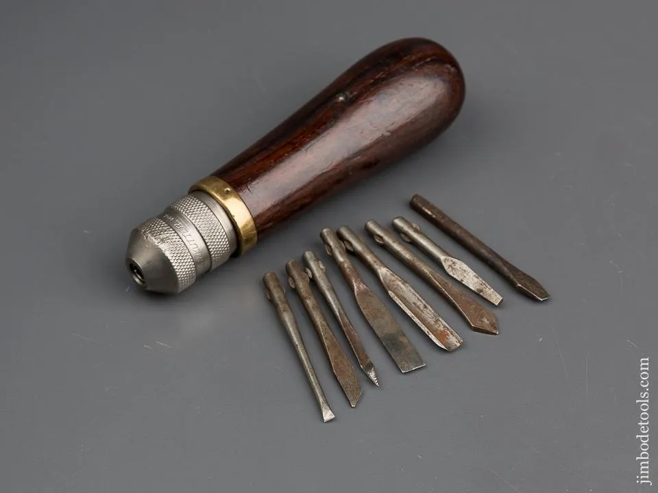 5 1/2 inch KEEN KUTTER Rosewood Tool Handle with Seven Bits - 79880