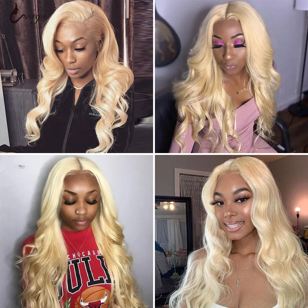 613 Bundles Body Wave Human Virgin Hair No Split & Full End Blonde Color Hair Bundles