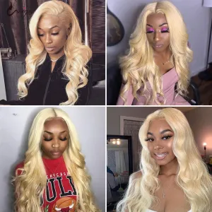 613 Bundles Body Wave Human Virgin Hair No Split & Full End Blonde Color Hair Bundles