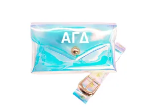Alpha Gamma Delta Holographic Belted Fanny Pack
