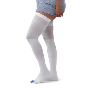 Anti-embolism Stocking Medline Thigh High Medium / Regular White Inspection Toe - Medline  Mfr# MDS160844