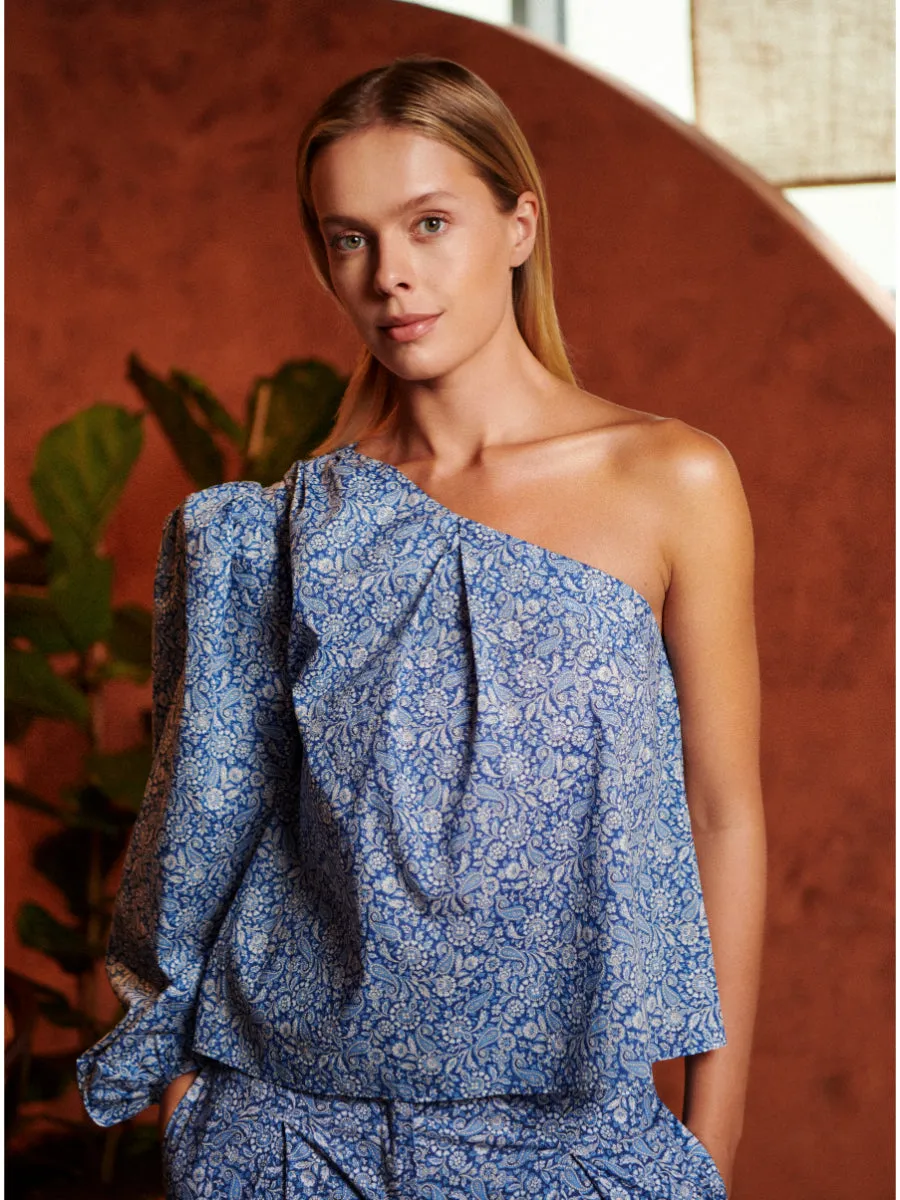 Antoinette One Shoulder Top in Theodore
