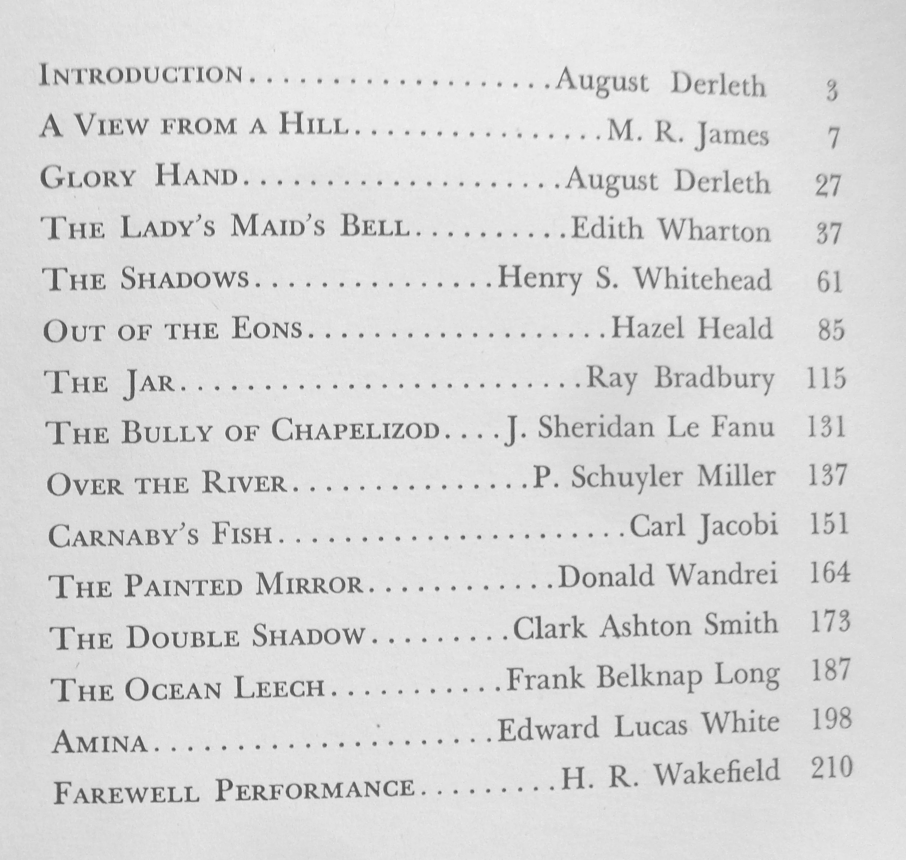 AUGUST DERLETH,Editor, The Sleeping & the Dead,1947, Horror Fantasy Anthology,Ray Bradbury,Robert Bloch,Henry Kuttner,H. P. Lovecraft. NO dj