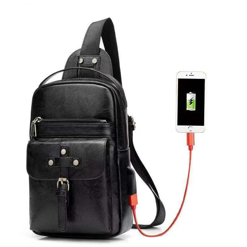 Backpack Waist Shoulder bag compatible with Ebook, Tablet and for Blackview A60 Pro (2019) - Black