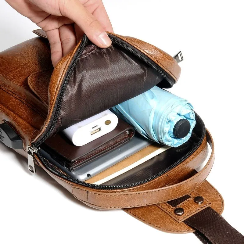 Backpack Waist Shoulder bag compatible with Ebook, Tablet and for Blackview A60 Pro (2019) - Black