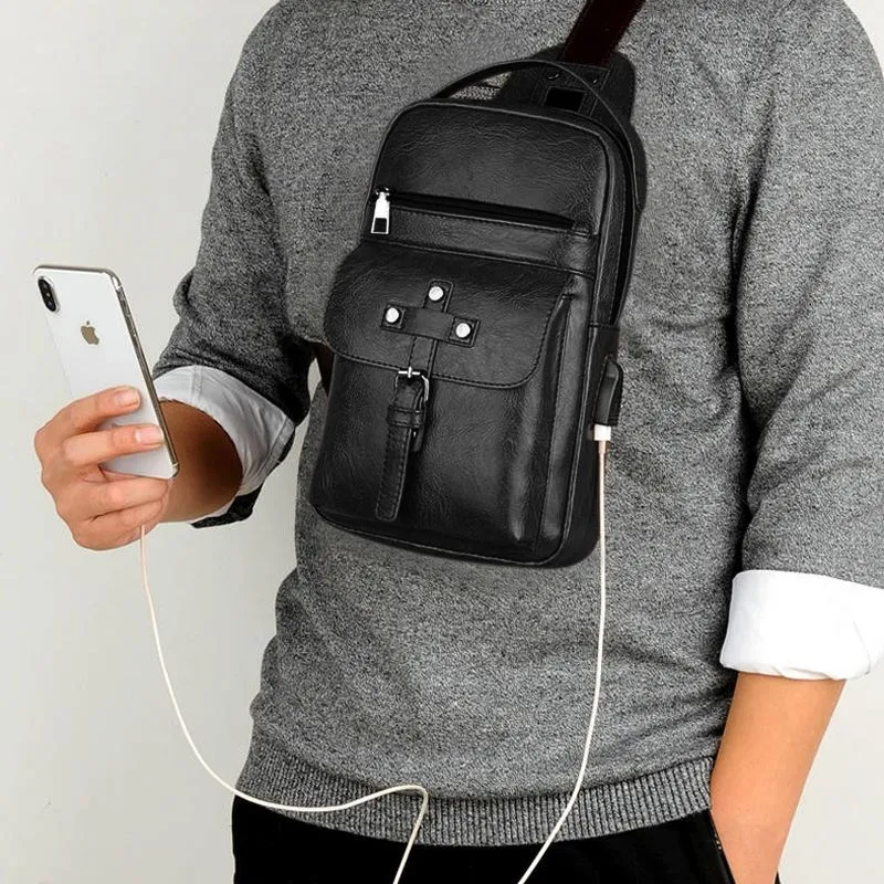 Backpack Waist Shoulder bag compatible with Ebook, Tablet and for Blackview A60 Pro (2019) - Black