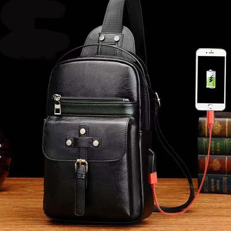 Backpack Waist Shoulder bag compatible with Ebook, Tablet and for Blackview A60 Pro (2019) - Black