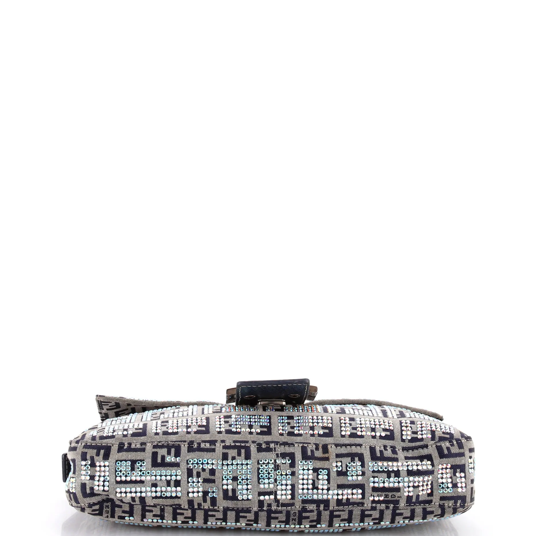 Baguette Bag Crystal Embellished Zucca Canvas