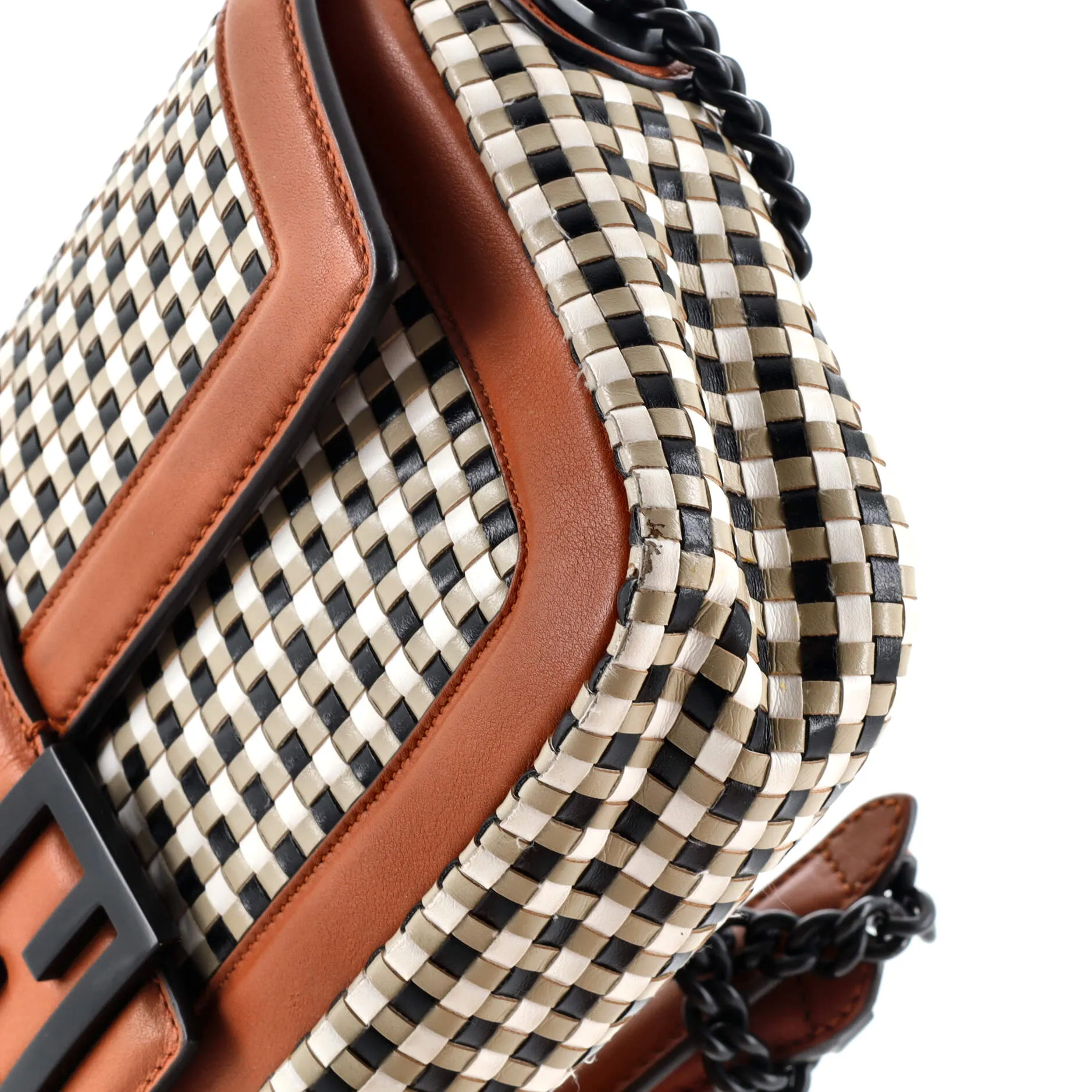 Baguette NM Bag Vichy Interlaced Leather Medium