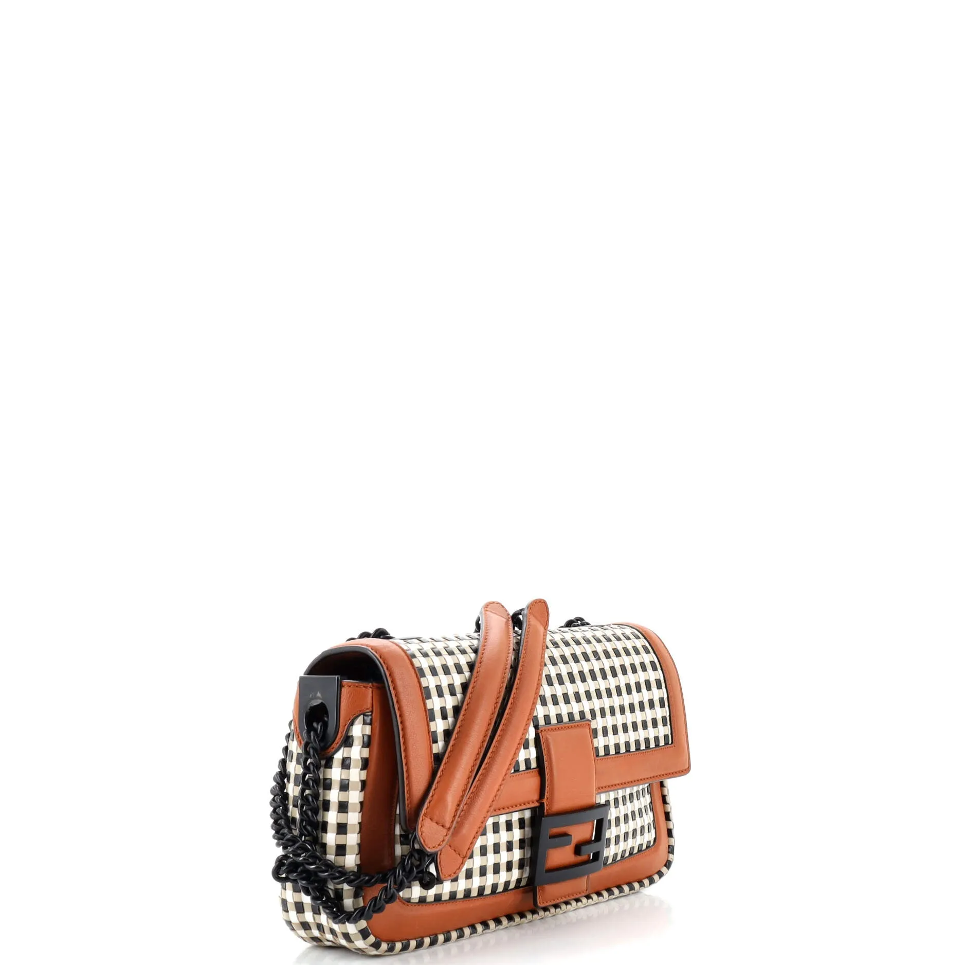 Baguette NM Bag Vichy Interlaced Leather Medium