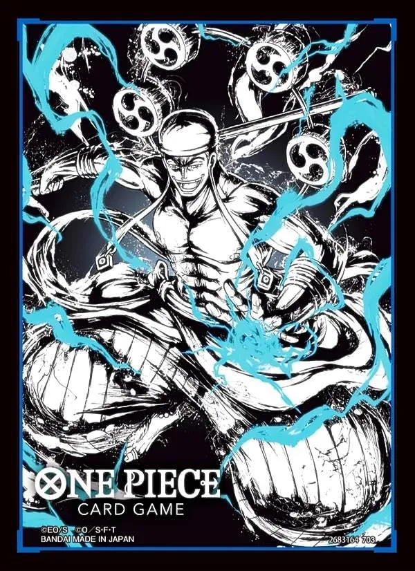 BANDAI ONE PIECE CARD GAME OFFICIAL CARD SLEEVES 5 - ENEL