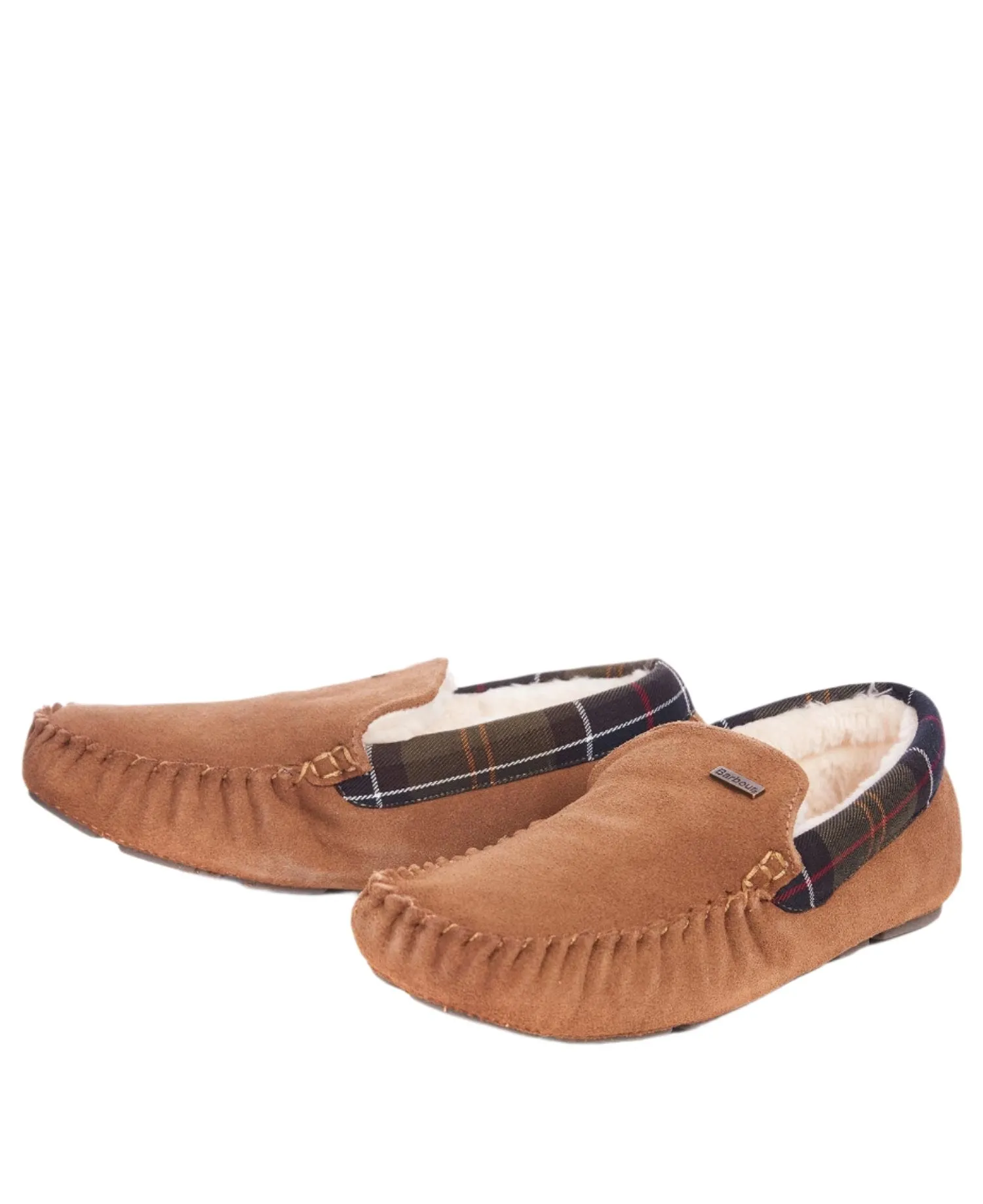 Barbour Monty Slippers - Camel Suede