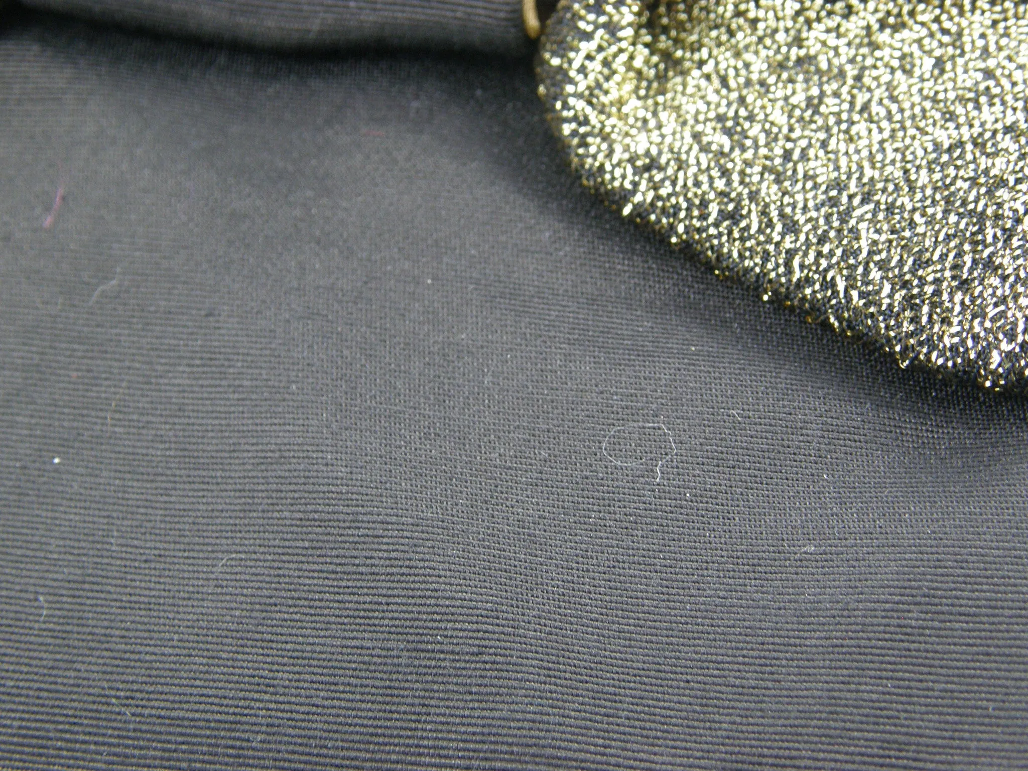 Black Clutch Evening Bag with Gold Bow