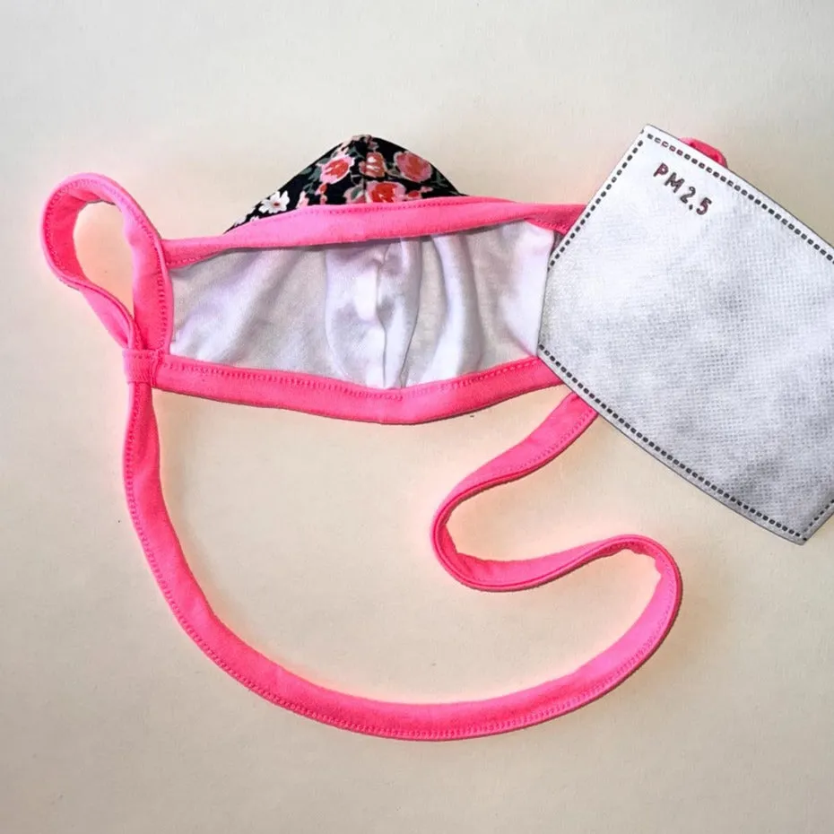 Black Floral w/ Pocket Infinity | Pink