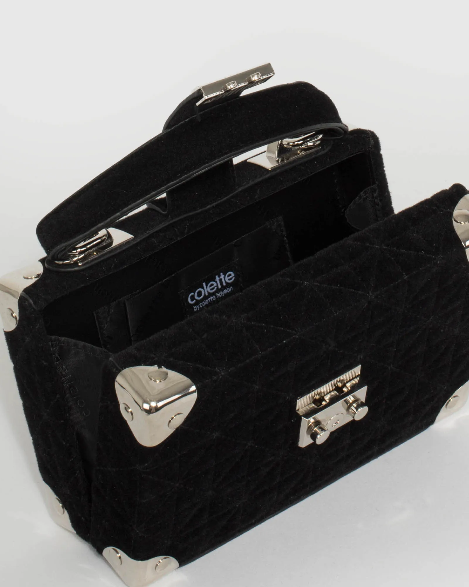 Black Kendall Quilt Trunk Bag