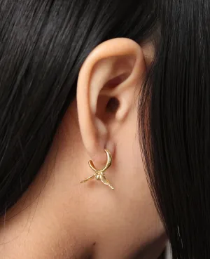 BLOOM // golden mini hoops