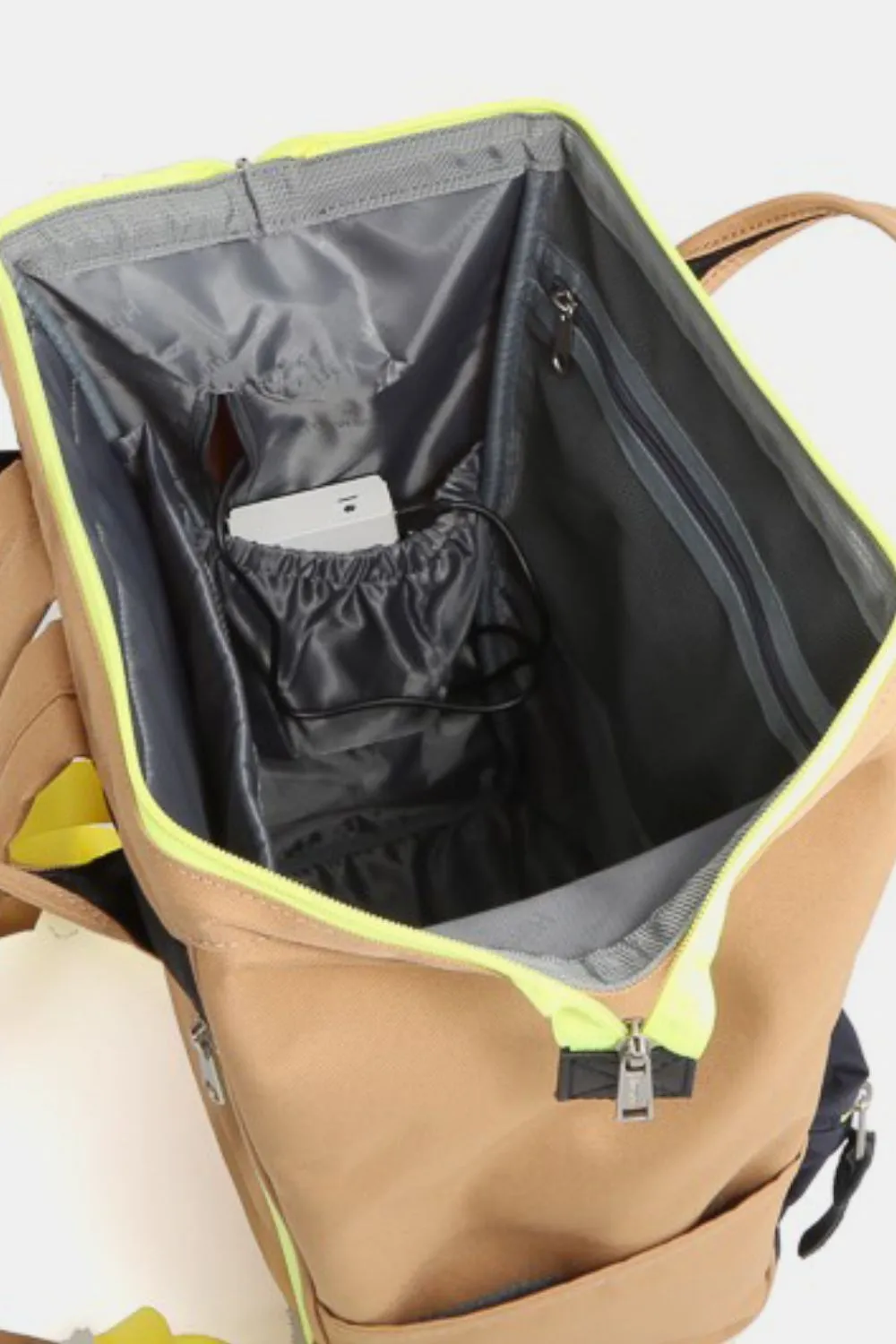 Blue Zone Planet |  Himawari Contrast Waterproof Backpack Bag with Reinforced Edges