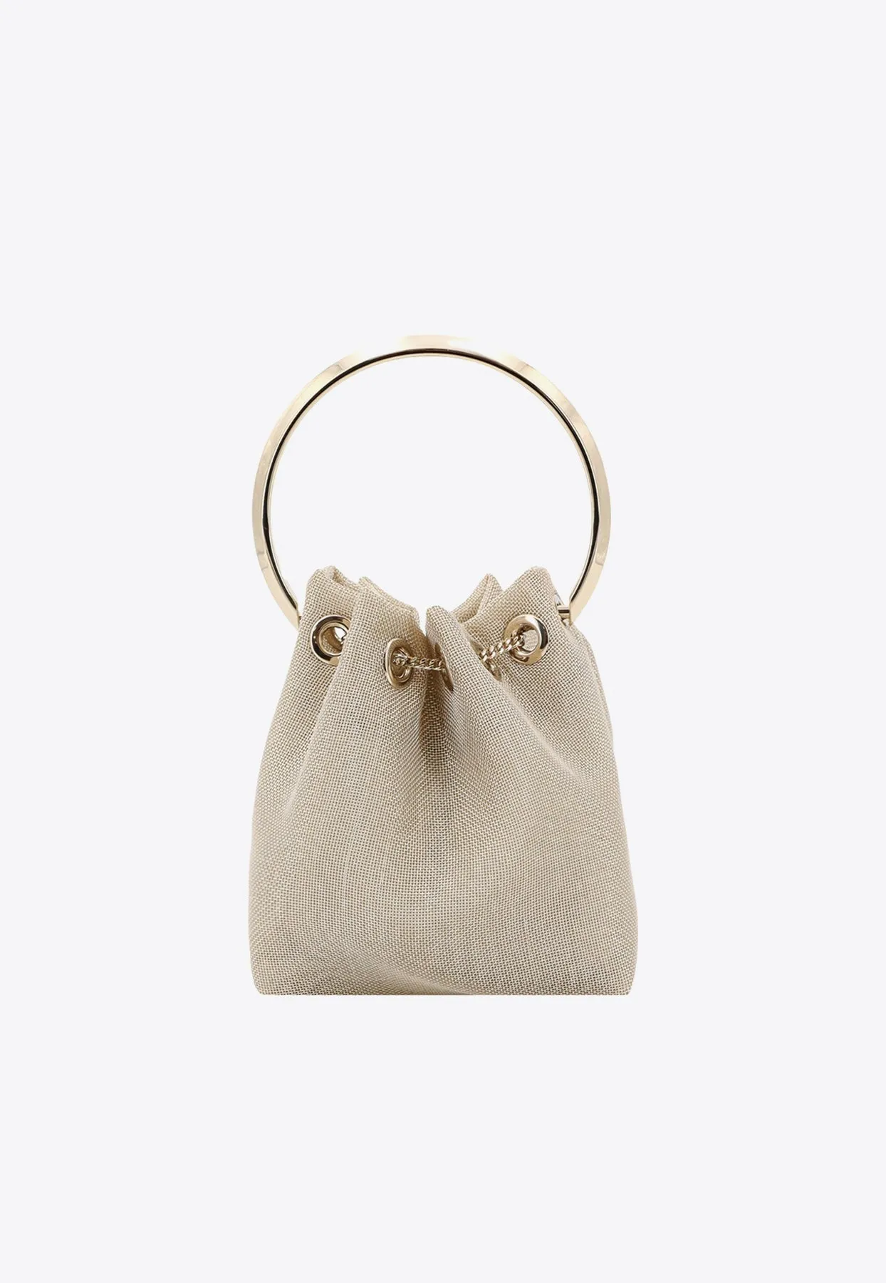 Bon Bon Metallic Mesh Bucket Bag