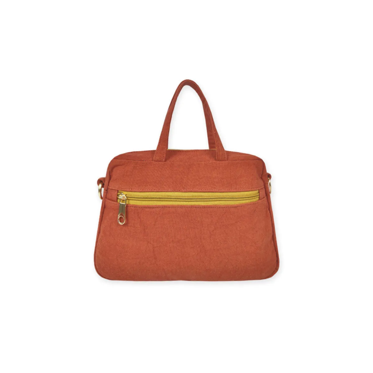 Box Sling Pouch Combo- Rust Orange Knot