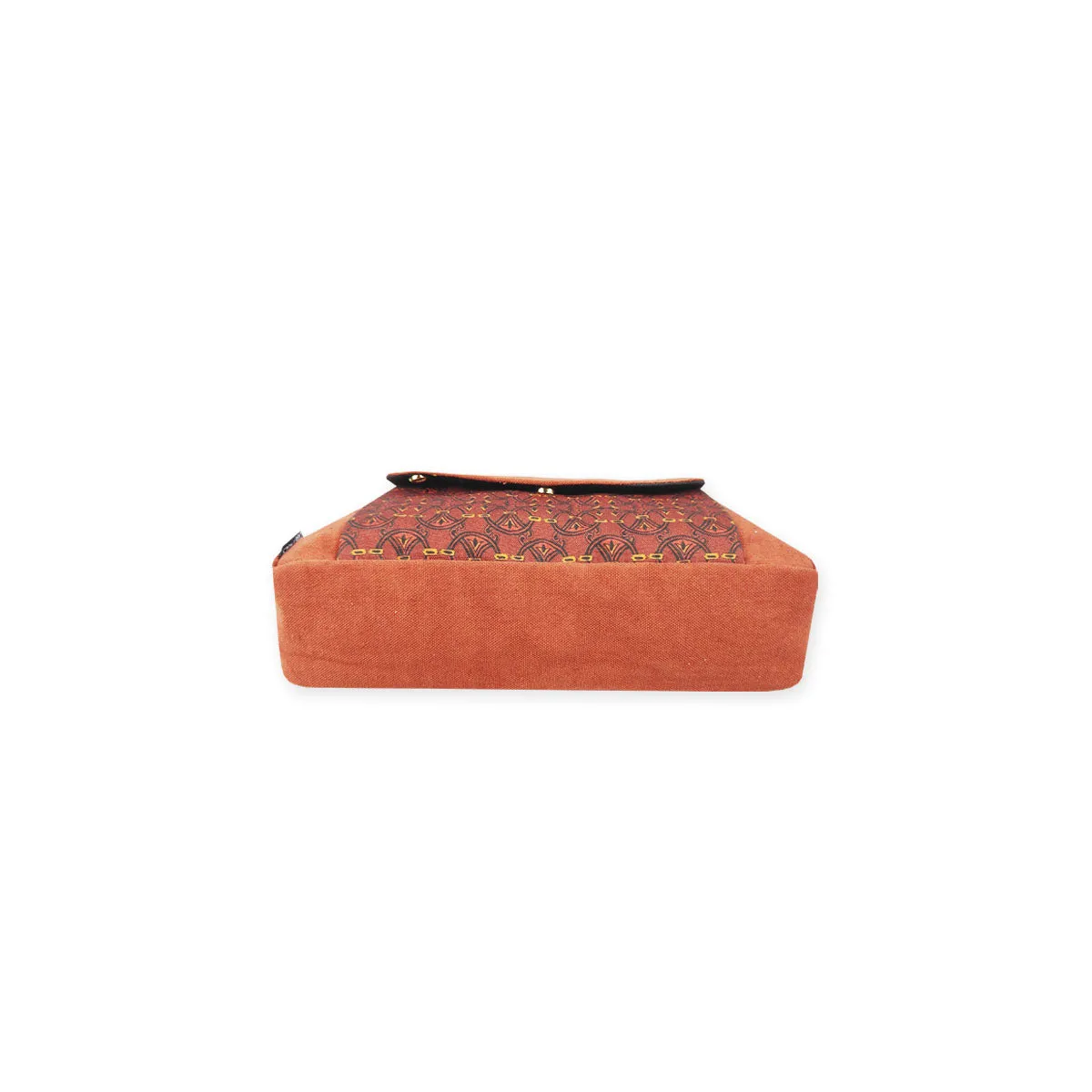Box Sling Pouch Combo- Rust Orange Knot