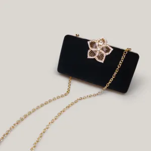 Bridal Evening Diamond Red Velvet Square Hand Bag
