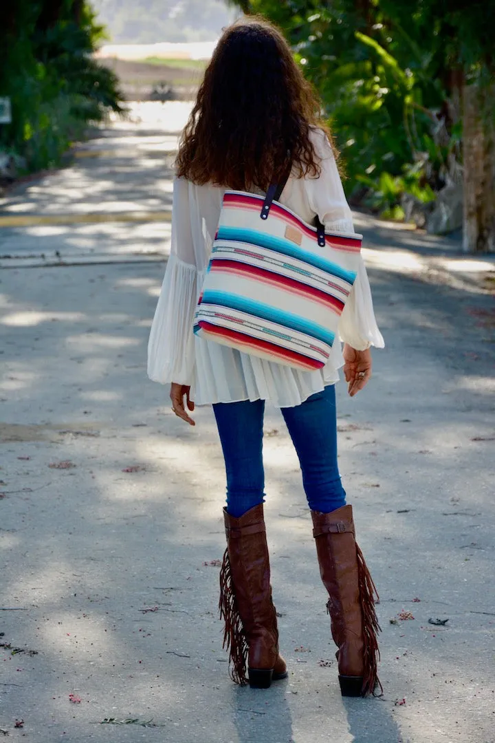 Bright Desert Stripe Feed Bag
