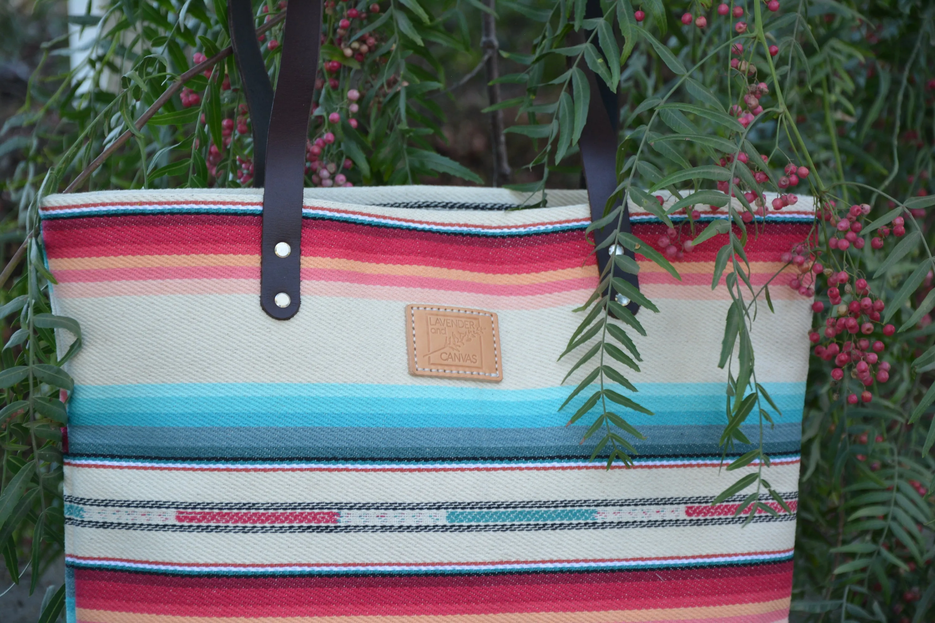 Bright Desert Stripe Feed Bag