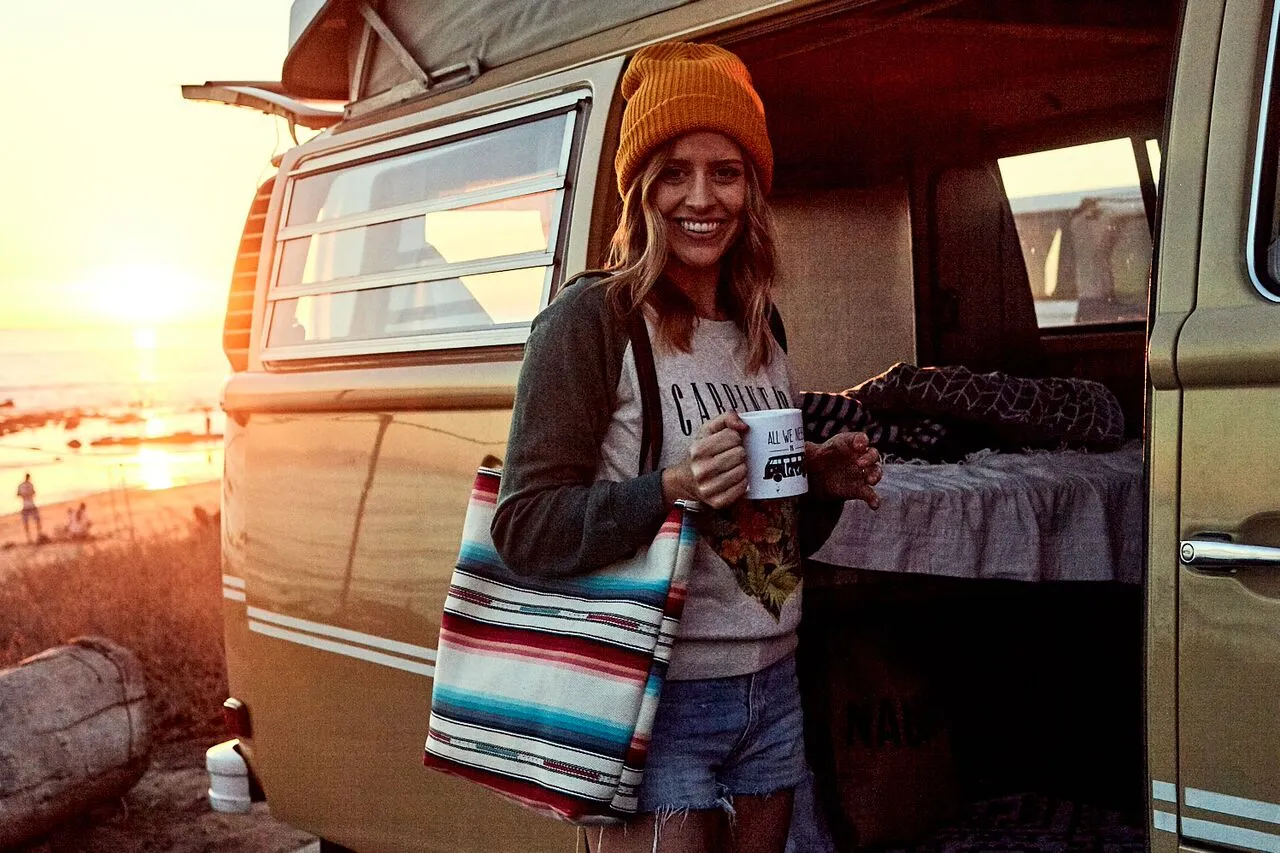 Bright Desert Stripe Feed Bag