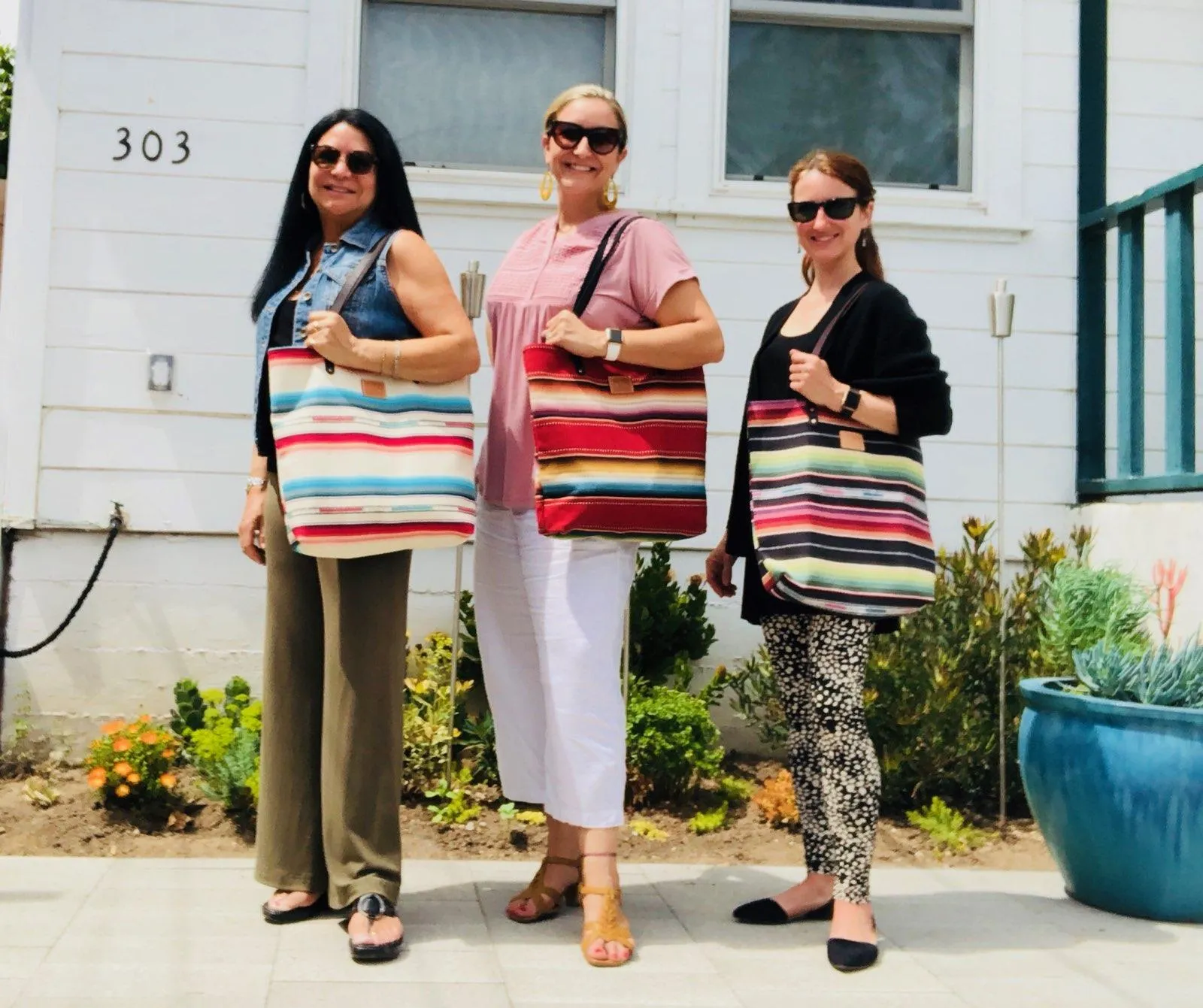 Bright Desert Stripe Feed Bag