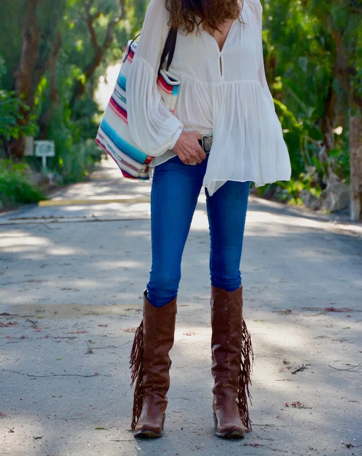 Bright Desert Stripe Feed Bag