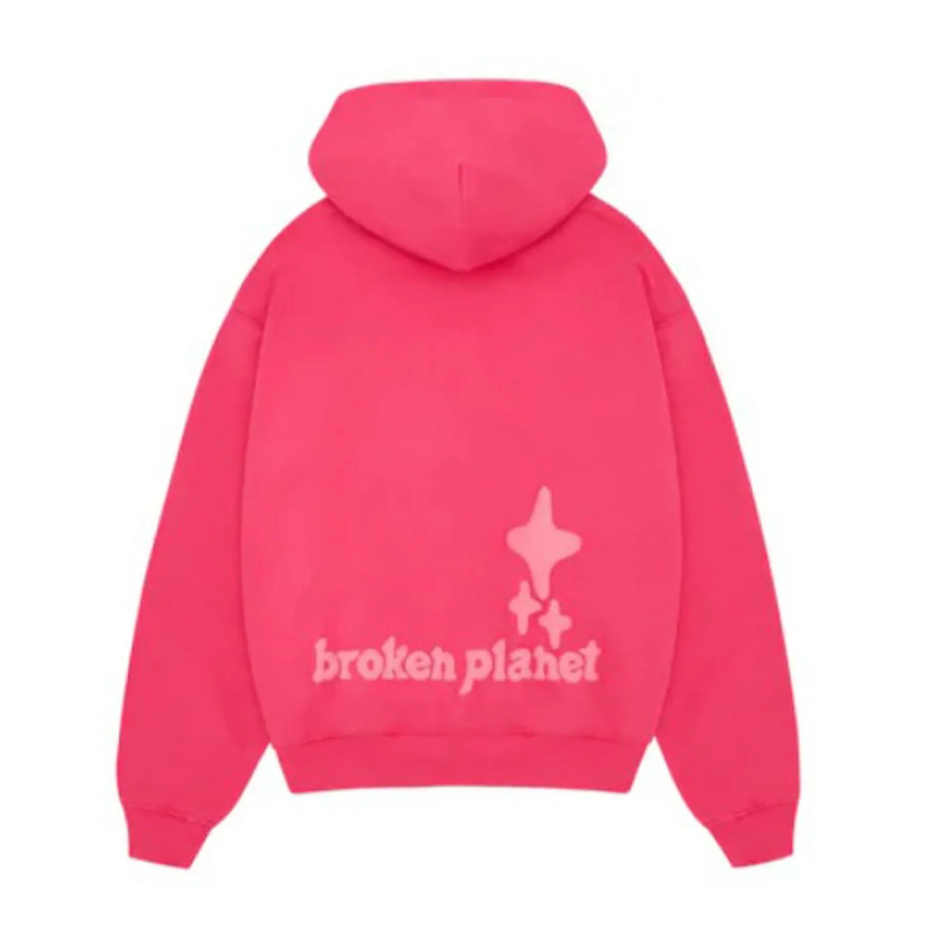 Broken Planet Monochrome Hoodie 'Fuchsia Pink'