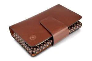 Brown Hautton Clutch Wallet|Waled Ddal Hautton