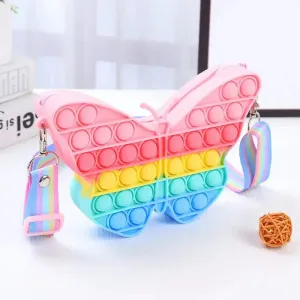 Butterfly Pop It Purse Crossbody Bag