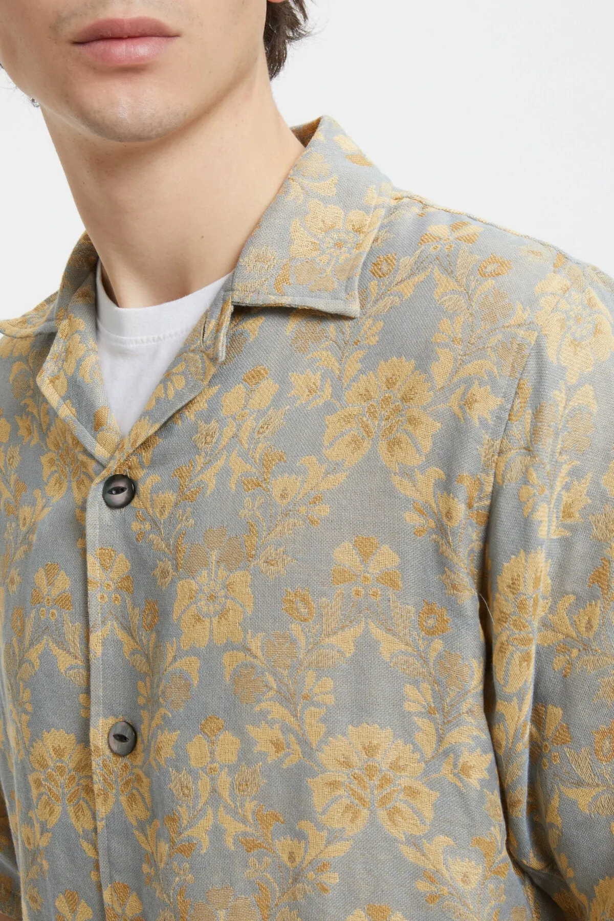 Cabana Shirt Poly India Jacquard