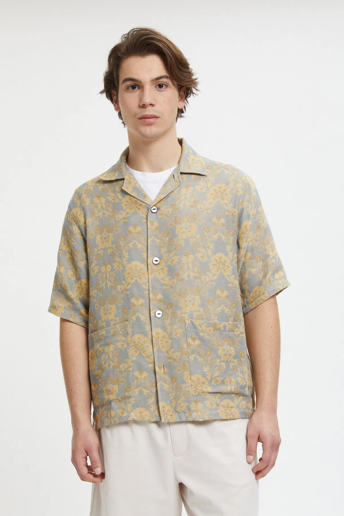 Cabana Shirt Poly India Jacquard