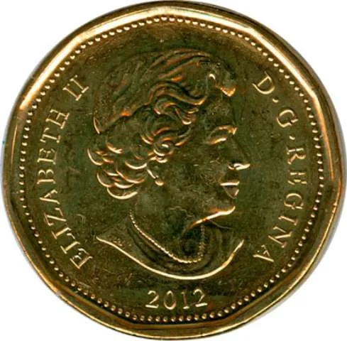 Canada Nickel 2012 $1 (Elizabeth II) 6.27gr .915