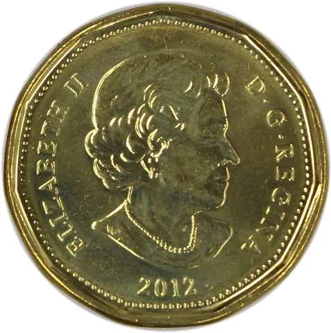 Canada Nickel 2012 $1 (Elizabeth II) 6.27gr .915